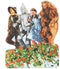 Playhouse Wizard of Oz Poppy Fields 26-Piece Die-Cut Shaped Mini Puzzle for Kids...