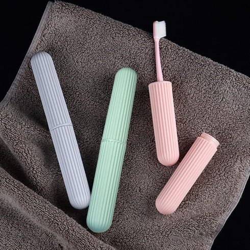 2 Pcs Travel Toothbrush Case?Toothbrush Containers?Portable waterproof Toothbrush Holder for Travel/Camping/School/Home....