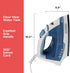BLACK+DECKER Easy Steam Compact Iron for Clothes, Automatic Shutoff, Nonstick Plate, Light Weight, 1200 Watts...