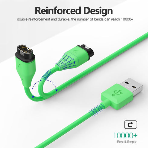 AWINNER Compatible with Garmin Watch Charger Cable (USB A -2 Pack)......