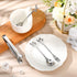 Leaf Coffee Spoons, Mini Serving Tongs and Appetizer Forks Stainless Steel Sugar Cube Tongs Dessert Spoons Metal Dinner Forks for Dessert Coffee T...