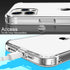 LUHOURI for iPhone 12 Pro Max Clear Case with Screen Protector,Transparent Crystal Acrylic TPU Acrylic Cover,Slim Fit Shockproof Protective Phone ...