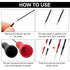 ANCIRS 4 Pack 2mm Needle Test Probes, 600V/10A Non-Destructive Multimeter Test for Leads tl71 tl75...