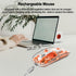 Wireless Mouse Bluetooth LED Clear Slim Silent Bluetooth Mouse 2.4G & Bluetooth Tri-Mode 2400DPI Optical Computer Mouse Portable Rechargeable Tran...
