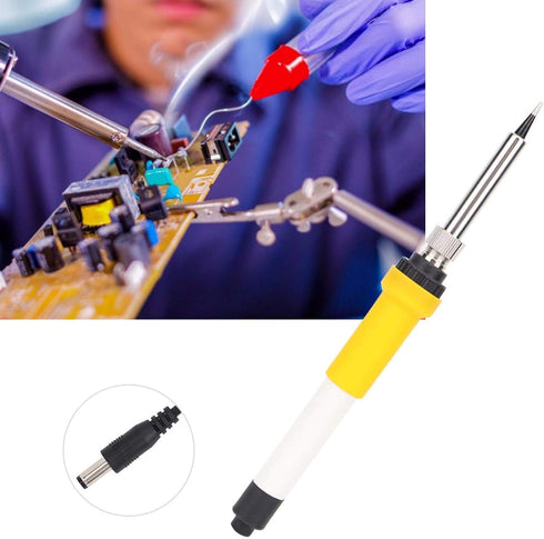 DC 12V 40W Soldering Iron Portable Car Crocodiles Clip Powered Electric Soldering Iron Builted-In Ceramic Heating Core for Circuit Board Welding, ...