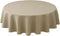 Biscaynebay Textured Fabric Round Tablecloths 60" for Round Tables diameters from 28" to 48", Natural Water Resistant Folding Table Covers Washabl...