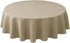 Biscaynebay Textured Fabric Round Tablecloths 60" for Round Tables diameters from 28" to 48", Natural Water Resistant Folding Table Covers Washabl...