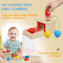 TOY Life Object Permanence Box with Tray and 3 Balls Montesorri Toys 6-12 Months Ball Drop Toy Box Wooden Baby Montessori Toys for Babies 6 to 12 ...