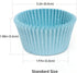 200pcs Standard Blue cupcake liners for baking,food-grade cupcake wrappers, greaseproof parchment muffin liners Christmas cupcake liners for Chris...
