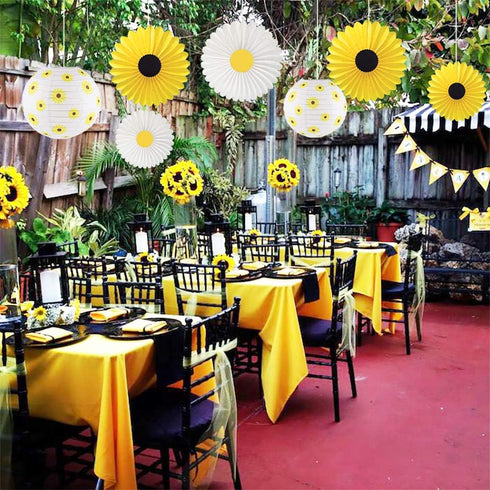 CHRORINE Sunflower Party Decorations, Sunflower Birthday Party Baby Shower Bridal Shower Wedding Decorations, Baby Shower Birthday Party Supplies...