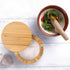 HTB Bamboo Salt Box With Magnetic Swivel Lid, 8.5oz Round Spice Container, Secure Durable Storage & Organization for Seasonings, Herbs...