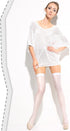 Geyoga 4 Pairs Shiny Thigh High Stockings Halloween Cosplay Sock Shimmery Silk Stockings Sheer Over the Knee Socks for Women...
