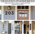 6 Inch House Numbers, Stainless Steel House Number for Outside Stick On, Modern House Numbers for Door Garden, Self-adhesive House Number(6)...