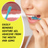 V4 Hard Plastic Denture Brush - Denture Gel Adhesive Remover - Remove Denture Gel Adhesive from Mouth & Gums, Oral Hygiene Products, Scraper w/Tex...