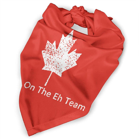 I'm On The Eh Team Canada Canadian Dog Bandana,Dog Bandanas Triangle Bibs Scarf Accessories for Small Medium Large Dogs Cats Pets Animals…...