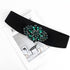 E-Clover Fashion Floral Rhinestone Buckle Women's Elastic Waist Cinch Belt for Dress for Waist Size 25''-32''...