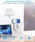 2 Pack Surge Protector Outlet, Multi Plug Outlet Adapter with 6 Wall Outlets 2 USB Wall Charger (1 USB C Port), Wall Outlet Extender, Multiple Out...