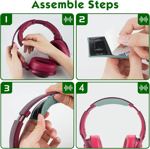 Geekria Protein Leather Headband Pad Compatible with Sony MDR-100ABN, WH-H900N, Headphones Replacement Band, Headset Head Top Cushion Cover Repair...