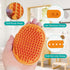 2Pack Dog Bath Brush, Dog Bath Scrubber Shampoo Dispenser Brush, Pet Bath Massage Shower Soap Brush Soft Silicone for Short & Long Haired Dogs and...