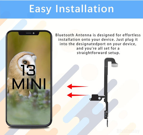 for iPhone 13 Mini Replacement Bluetooth Antenna Signal Flex Cable Part for iPhone 13Mini Bluetooth Wireless Connector Antenna with Fix Tool Kit S...