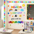 BELIEVE in YOURSELF Classroom Bulletin Board Decoration Set Motivational Cutouts Bulletin Board Wall Door Decor for Kindergarten Preschool Element...