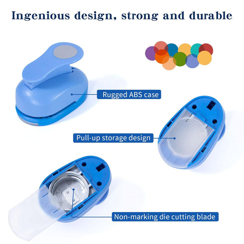 2 Inch Circle Punch, Craft Hole Punch Shapes, Hole Punch Circle for Paper Crafts, Cardstock, Brand Label, Gift Wrapping, Greeting Cards and Scrapb...