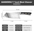 Meat Cleaver Chef Knife,7-in Ultra Sharp Kitchen Knife,Slicer Knife Cooking Knife Vegetable Knife,German HC Stainless Steel,Full Tang Wood Handle,...