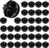 36 Pcs Wire Cube Plastic Connectors for Cube Storage, Black Modular Closet Organizer and Metal Grid Shelving Unit, Suitable for 3-4mm Diameter Iro...