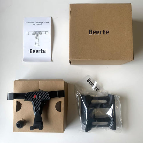 BEERTE Phone Holder fit for Mazda CX-5 2017-2025 Adjustable Air Vent Car Dashboard Cell Phone Mount Carbon Fiber Pattern Gravity Phone Mount fit f...
