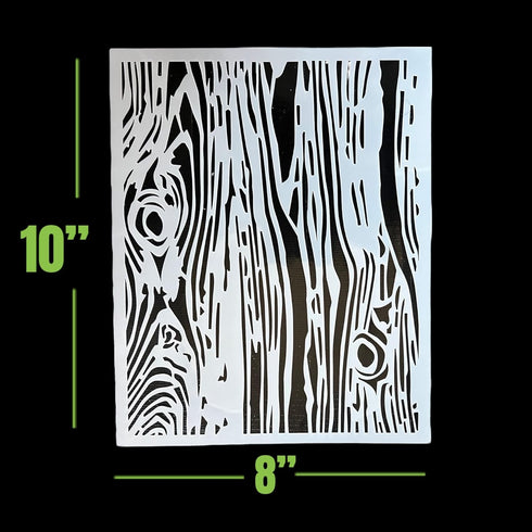 LiME LiNE Airbrush Stencil Set, Wood Grain, Grunge, Animal Print Custom Paint Template...