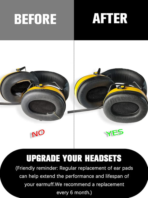PROHEAR FEP01-1Pair Replacement Foam Ear Pads (Upgraded) for 3M WorkTunes Connect(90543, 90544, 90542, 90541), ZOHAN EM042 Radio Headphone, PROHEA...