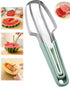 3-in-1 Watermelon Fork Slicer Cutter, Watermelon Popsicle Cutter Slicer Tool, Stainless Steel Watermelon Slicer Fork, Fruit Cutting Knife for Summ...