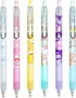6 Pcs Cartoon Ballpoint Pens Anime Gel Ink Pen Black 0.5mm Melody Kitty Gifts Cute Kawaii School Supplies Set For Kid Teen Girls Students...
