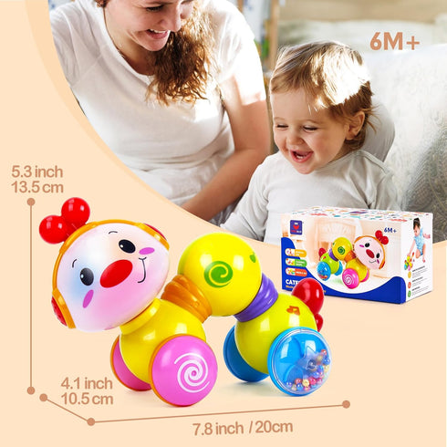 Baby Toys 6-12 Months+ - Musical, Light up, Press and Go 6 Month Old Baby Toys 6 to 12 Months Crawling Toys for Babies Infant Tummy Time Toys 7 8 ...