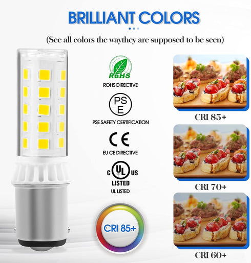 LED Sewing Machine Light Bulb – Socket Bayonet by Yucclim -Fits Kenmore #6797#6810 Fits Singer Featherweights 221-222+ Standard Push-in turn & wit...