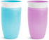 Munchkin Sippy Cups for Toddlers 1-3, Spill Proof Miracle 360 Cup, 10 Ounce, 2 Pack, Blue/Purple...