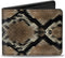 Buckle-Down Men's PU Bifold Wallet-Snake Skin 1, Multicolor, 4.0" x 3.5"...