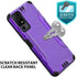 TJS Compatible for TCL 40 XL Case TCL 40 T T608DL Case, Lively Jitterbug Smart4 Case, with Tempered Glass Screen Protector Magnetic Support Hybrid...