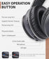 rockpapa E7 Over Ear Wireless Bluetooth Headphones with Mic Without Travel Case, Foldable Wired/Wireless Headphones with Microphone for Kids Child...