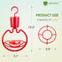 ORIENTOOLS Hummingbird Feeders for Outdoors Hanging 3.5oz Plastic Humming Birds Feeders with Ant Moat friendly to nature and Wild Birds with 3 Flo...