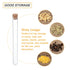PATIKIL 13ml Plastic Test Tubes with Cork Stoppers, 15Pcs 150x15mm Tubes for Scientific Party Decoration Candy Bead Storage Bath Salt Lab Use, Cle...