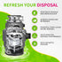 NATRUTH Garbage Disposal Cleaner Deodorizer Tablets 24 Pack - Fresh Apple Foaming Scrub Sink and Disposer Freshener, Natural Kitchen Drain Cleanin...