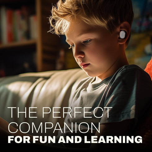 Coby Children’s Bluetooth Wireless Earbuds – “Chloe The Corgi” Character Rechargeable Earbuds, 24-Hour Total Play Time, Water-Resistant, Button Co...