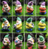 MAOMIA Miniature Gnome Figurines 6 Pcs Fairy Garden Gnome Statues Micro Landscape Decoration Plant Flower Pots Ornaments(Random 6...