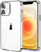 JJGoo Compatiable with iPhone 12 Case and 12 Pro Case Clear, Transparent Shockproof Phone Case, Slim Anti-Scratch Hard PC Back Protective Cover Bu...