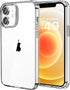 JJGoo Compatiable with iPhone 12 Case and 12 Pro Case Clear, Transparent Shockproof Phone Case, Slim Anti-Scratch Hard PC Back Protective Cover Bu...