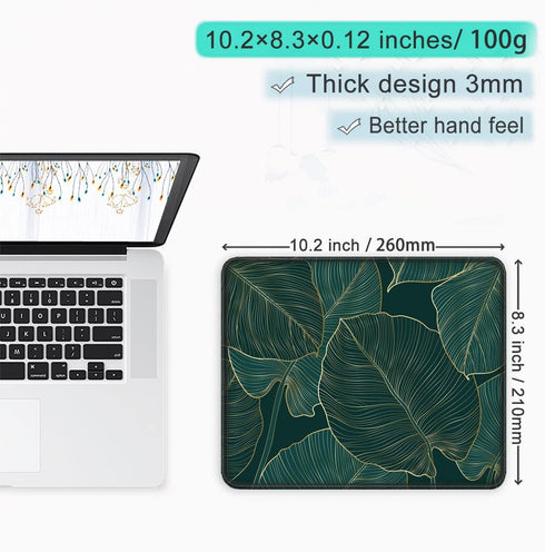ITNRSIIET Mouse Pad with Non-Slip Rubber Base, Stitched Edge, Premium-Textured, Waterproof Gaming Mouse Pad for Wireless Mouse, Computers, Laptop,...