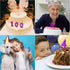 2nd Birthday Candle Two Years Purple Happy Birthday Number 2 Candles for Cake Topper Decoration for Party Kids Adults Numeral 20 23 12 26 29 21 27...