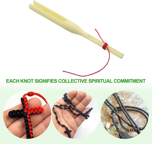 Rosary Cord Knotting Tool, Rosary Making Supplies, Rosary Making Kit, Cord Knot Tying Tool for Beads for Rosary Making...
