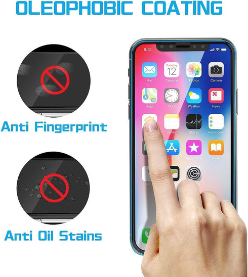 MANTO 3 Pack Screen Protector for iPhone 11 Pro, iPhone Xs, iPhone X 5.8 inch Full Coverage Tempered Glass Film Edge to Edge Protection......